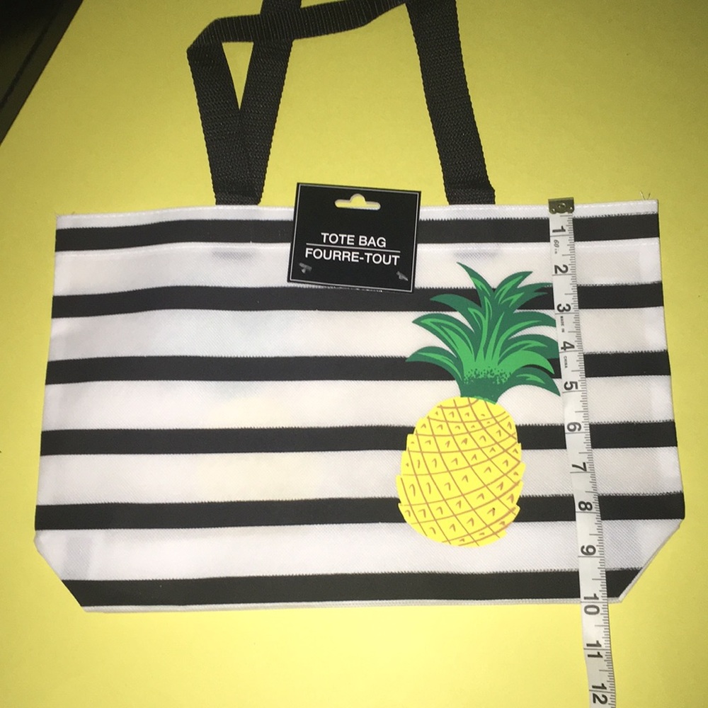 Wholesale package Pineapple& stripes tote 3 bags - Picture 2 of 6